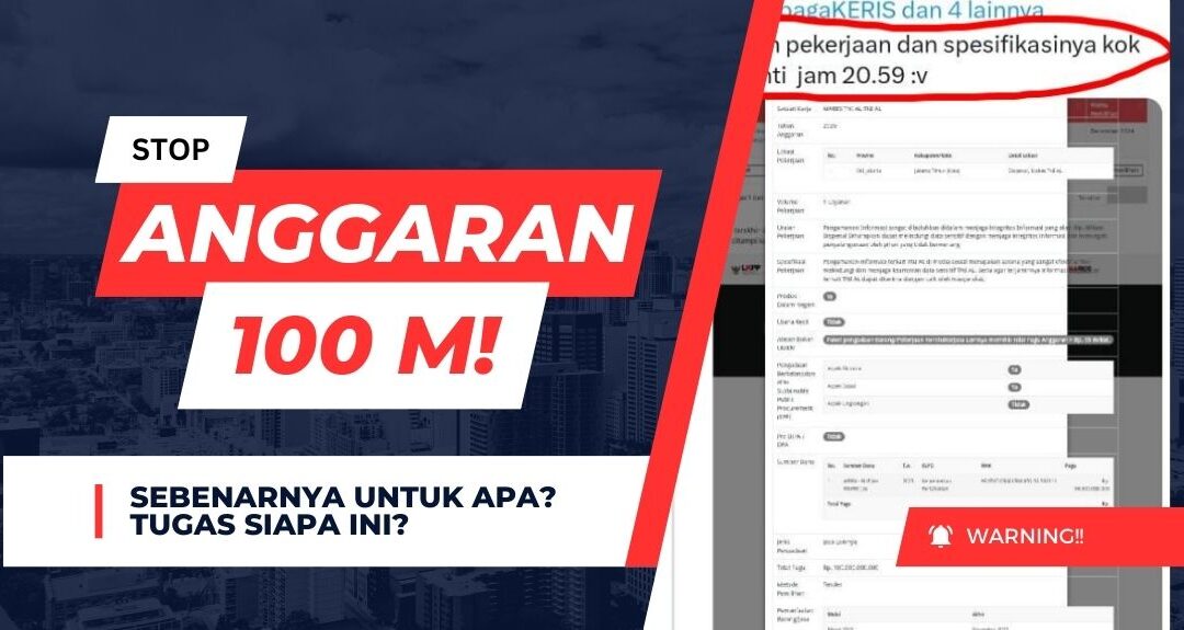 Anehnya Lelang Pengadaan TNI AL Rp. 100 Milyar